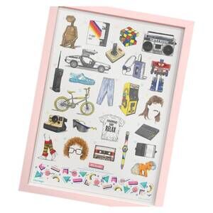 NEW SUCK UK the chartologist - 80's icons in white